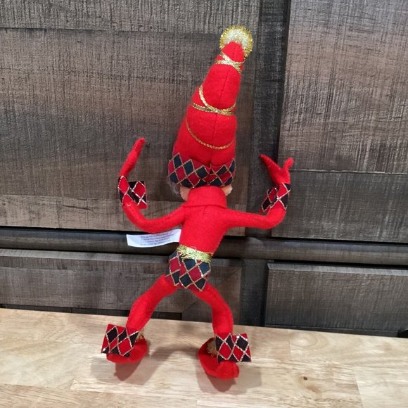 Annalee 9” Red Harlequin Elf – 2007 - Posable - Picture 4 of 5